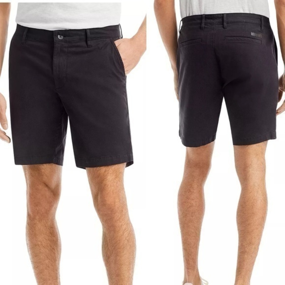 Mens Adriano Goldschmied The Wanderer Black Chino Shorts Size 40